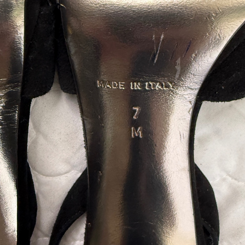 Diane von Furstenberg Suede High Heels Size 7 Made in Italy - Picture 9 of 10